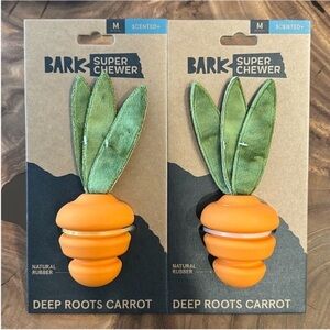2 Bark Box Deep Roots Carrot Dog Toys